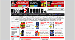 Desktop Screenshot of obchod.ronnie.sk